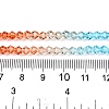 Gradient Color Baking Paint Glass Bead Strands LS-DGLA-A039-T6mm-A016-5