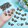 20 Pairs Polyester Eye Cloth Patches PATC-PH0001-71A-3