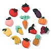 Vegetables and Fruits Theme Resin Cabochons CRES-CJ0001-10-1