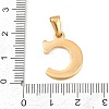 304 Stainless Steel Pendants STAS-F106-95G-C-01-3