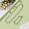 304 Stainless Steel Link Chain Necklaces & Bracelets Sets SJEW-JS01192-3