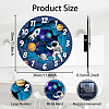 MDF Printed Wall Clock HJEW-WH0058-011-2