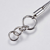 304 Stainless Steel Round Snake Chain Bracelet Making STAS-I097-026-E-3