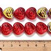 Electroplate Baking Paint Glass Beads Strands EGLA-K061-13A-AB05-4