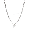 1Pc 304 Stainless Steel Letter Pendant Necklaces NJEW-LP0001-33F-P-1