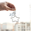 1Pc Star Alloy Pendant Decorations HJEW-LP0001-73-3