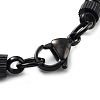 304 Stainless Steel Link Chain Bracelet BJEW-Z023-02C-3