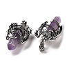Natural Amethyst Pointed Pendants G-B042-04P-54-3