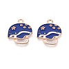 Alloy & Enamel Pendants ENAM-T021-46G-1
