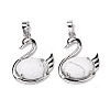 Natural Howlite Pendants G-M385-04P-H-2