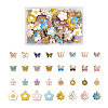 Fashewelry 128Pcs 8 Style Alloy Enamel Pendants ENAM-FW0001-05-9