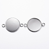 Tarnish Resistant 304 Stainless Steel Cabochon Connector Settings LS-X-STAS-P161-29-20mm-2