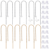 32Pcs 2 Colors Brass Stud Earring Findings KK-BBC0026-02-1