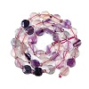 Natural Colorful Fluorite Beads Strands G-G182-G01-01-3