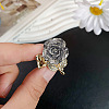 Mini Sequins Rose Alloy Claw Hair Clips PW-WG8F879-03-1