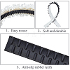 22Pcs Plastic Firm Headband Non-slip Strip DIY-CY0003-03A-6