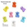 50Pcs Transparent Acrylic Pendants TACR-FP0001-08-6