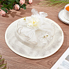 Imitation Linen Cloth Hat Fascinator Base AJEW-WH0314-493-4