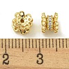 Rack Plating Brass Micro Pave Cubic Zirconia Beads KK-K386-03G-2