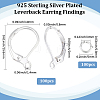 100Pcs Brass Leverback Earring Findings KK-BBC0024-38S-2
