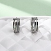 304 Stainless Steel Hoop Earrings EJEW-D331-14P-5