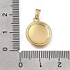 Brass with Black Enamel Pendants X-KK-CBAA632-35G-3
