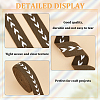 5 Yards Polycotton Jacquard Arrow Ribbon OCOR-WH0078-170B-4