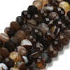 Natural Banded Agate Beads Strands G-Z111-A01-03-3