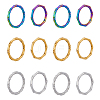DICOSMETIC 12Pcs 6 Style 304 Stainless Steel Bamboo Sticker Finger Ring for Women RJEW-DC0001-14-1