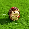 Cute Resin Hedgehog Miniature Ornaments PW-WG5E9A1-02-2