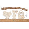 Wooden Cutouts Ornaments WOOD-TA0002-39-5