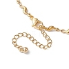 304 Stainless Steel Wave Link Chain Anklets AJEW-AN00641-01-4