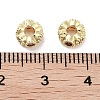 Brass Micro Pave Cubic Zirconia Beads KK-C051-32G-01-2