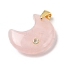 Natural Rose Quartz Pendants G-A297-02G-05-2