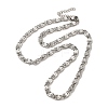 304 Stainless Steel Lumachina Chain Necklaces NJEW-C060-01C-P-1