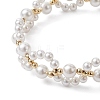 Shell Pearl Beaded Bracelets X1-BJEW-TA00454-3