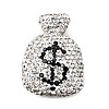 Handmade Polymer Clay Rhinestone Beads CLAY-Z006-04E-1