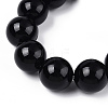 Natural Silver Obsidian & Obsidian & Natural Pearl & Brass for Mobile Phone Straps HJEW-N003-01-2