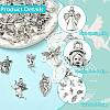 45Pcs 9 Styles Tibetan Style Alloy Pendants FIND-CJ0005-73-3