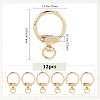 12pcs Alloy Swivel Clasps AJEW-GF0009-17-2