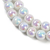 Baking Paint Electroplate Glass Beads Strands X-GLAA-G120-01A-3