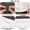 20Pcs ABS Plastic Pearl No Sewing Buttons BUTT-CY0001-22B-5