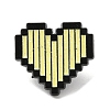 Zeld Pixel Heart Alloy Brooches JEWB-I032-05EB-03-1