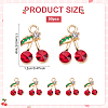 50Pcs Alloy Rhinestone Pendants ENAM-ME0001-24-2