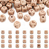 Unfinished Natural Wood Beads WOOD-TA0001-68-1