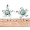 Natural Amazonite Pendants GG-CBA0251-06P-3