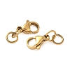 304 Stainless Steel Lobster Claw Clasps STAS-K313-01B-G-2