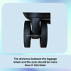 18Pcs Silicone Luggage Wheels Protectors Cover FIND-OC0013-86E-4