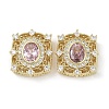 Brass Micro Pave Cubic Zirconia Beads X-KK-G491-36G-02-1