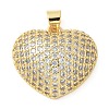 Brass Micro Pave Cubic Zirconia Pendants KK-K298-15G-G-1